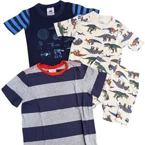 Hanna Andersson Boy's Bundle Size 6 PJs & Tee Dinosaurs Star Wars Stripes